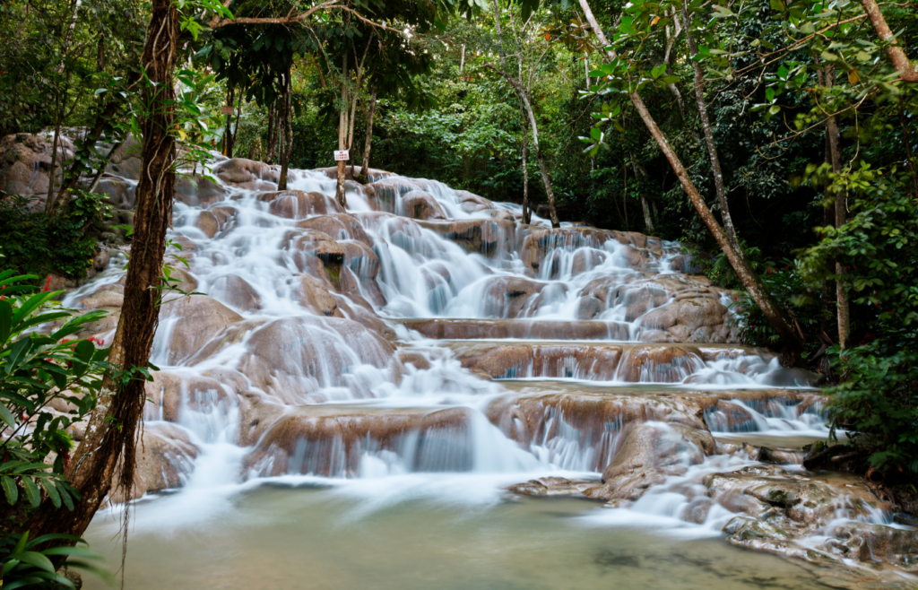 Climb one of the most famous waterfalls in the world, Dunns River